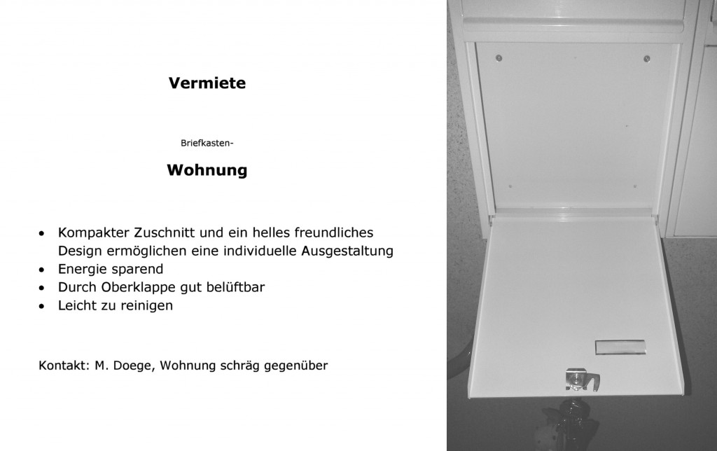 Vermiete Wohnung