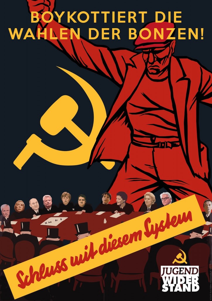 boykottiert die ahlen der bonzen
