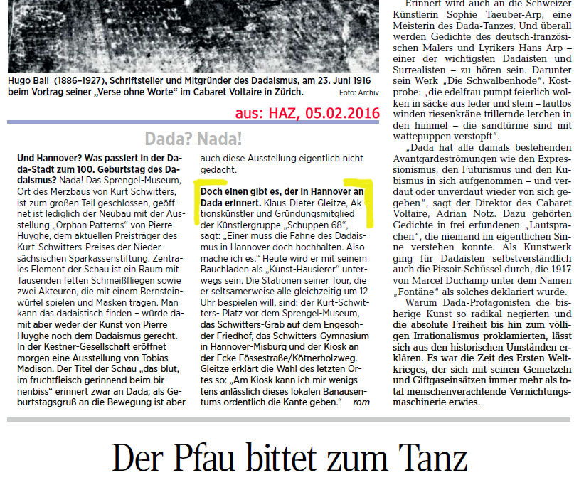 160205HAZ 100 Jahre Dada