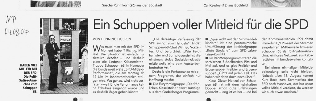 070804S68-SPD Mitleid performance-NP