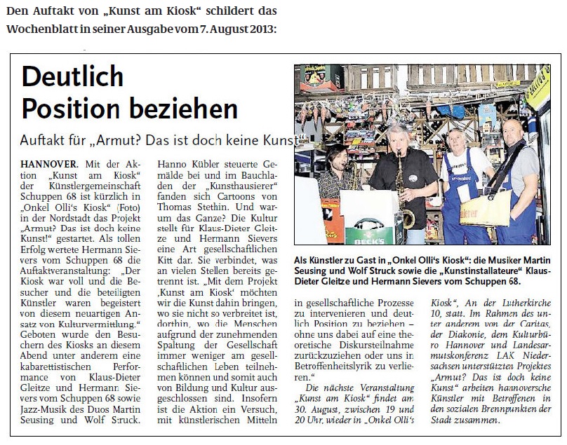130807Wochenblatt Kunst am Kiosk
